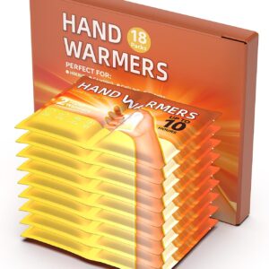 Hand Warmers Disposable - Up to 10 Hours of Heat - 18 Packs