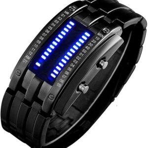 Binary Wrist Watch (Blue LED Matrix)