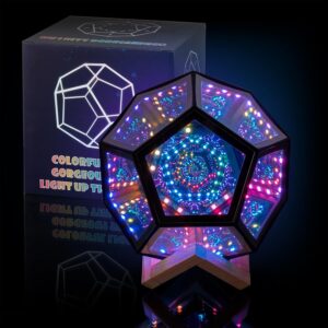 Infinity Dodecahedron Color Art Light