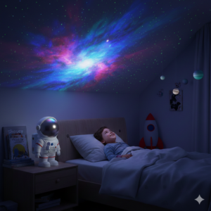 Galactic Astronaut Star Projector Night Light