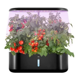 Smart 10-Pod Hydroponic System: Full-Spectrum LED Indoor Farm.