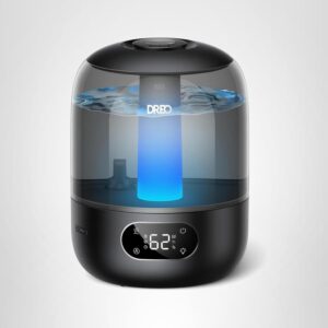 DREO 3L Ultrasonic Humidifier: 30-Hour Runtime & 26dB Whisper-Quiet Sleep.